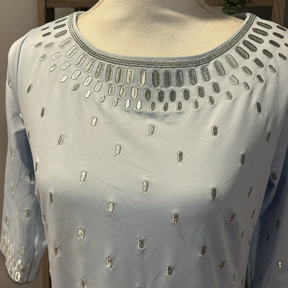 Gretchen Scott Rocket Girl Jersey Embroidered Dress - Picture 10 of 10